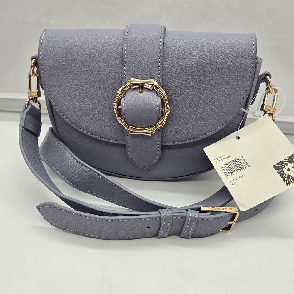 Anne Klein Sean Crossbody 3x9x6" Lavender Coquette Preppy Coastal Grandma NEW
